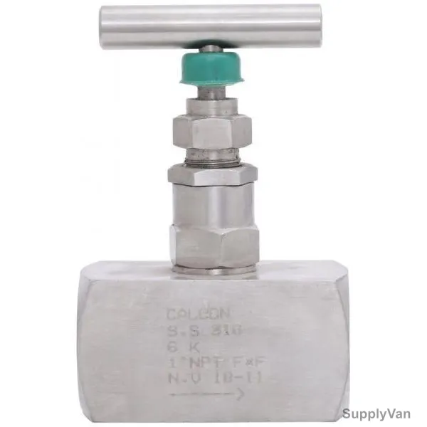 Calcon Needle Valve, 6000 Psi, 1 Inch, FxFNPT