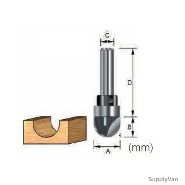 Makita Core Box Router Bit, D-12550, 12.7x12.7MM