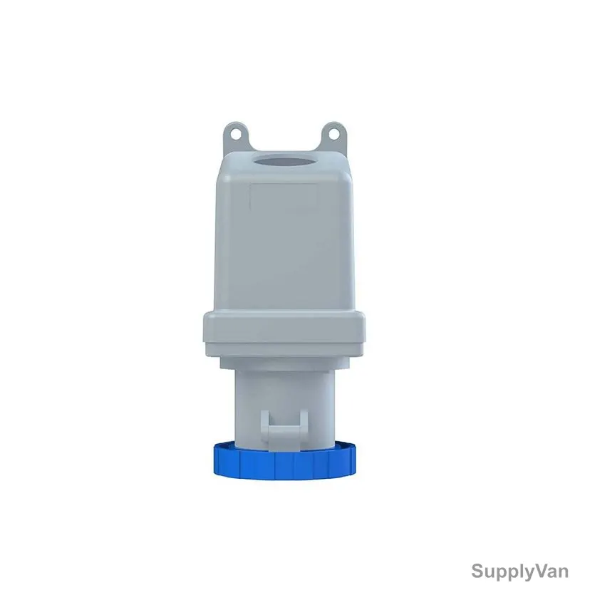 Abb Wall Mounted Socket Outlet, 263RS6W, 200-250V, IP67, 63A, 2P+E, Blue — image 1