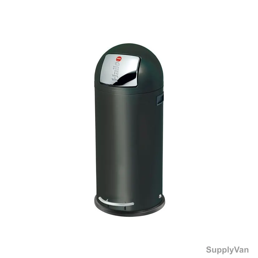 Hailo Push Bin, HLO-0850-569, KickMaxx XL, 36 Litres, Black