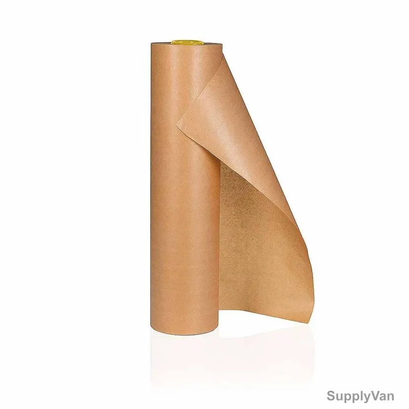 Rhinomotive Kraft Masking Paper, R1002, 50GSM, 60CM x 300 Mtrs, Natural Brown