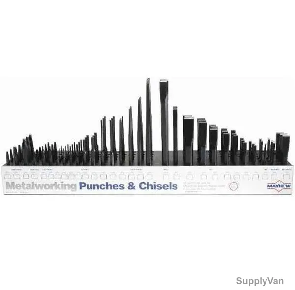 Mayhew 3B Base Unit With Punch and Chisels, 80235, 30PCS