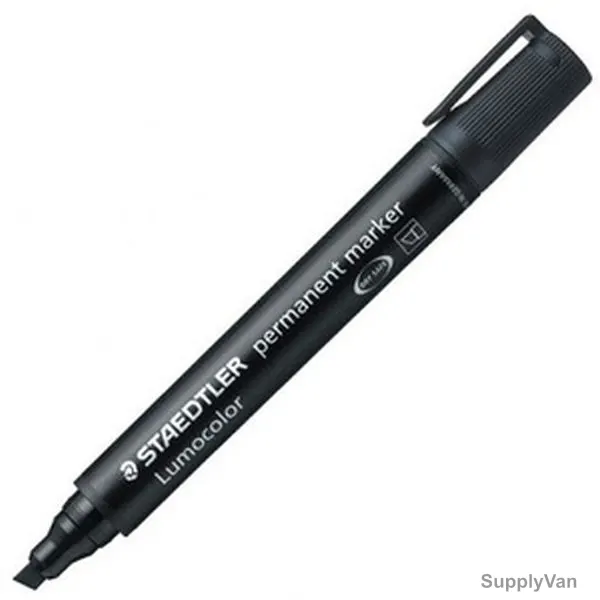 Staedtler Lumocolor Permanent Marker, ST-350-09, 2.0-5.0MM Tip Size, Black, 10 Pcs/Pack