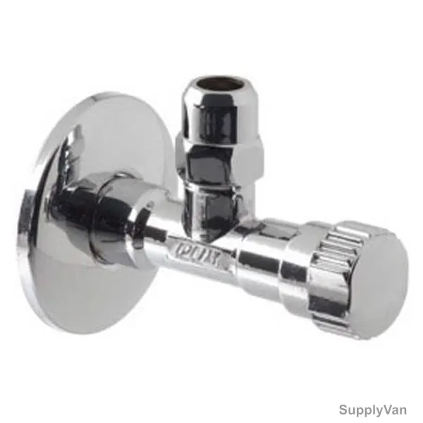 Vado Angle Valve, PEX-228A-C-P, Chrome Finish, Silver — image 1