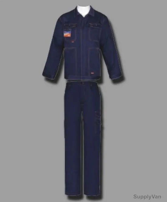 Taha Safety Pant and Shirt, Navy Blue, M
