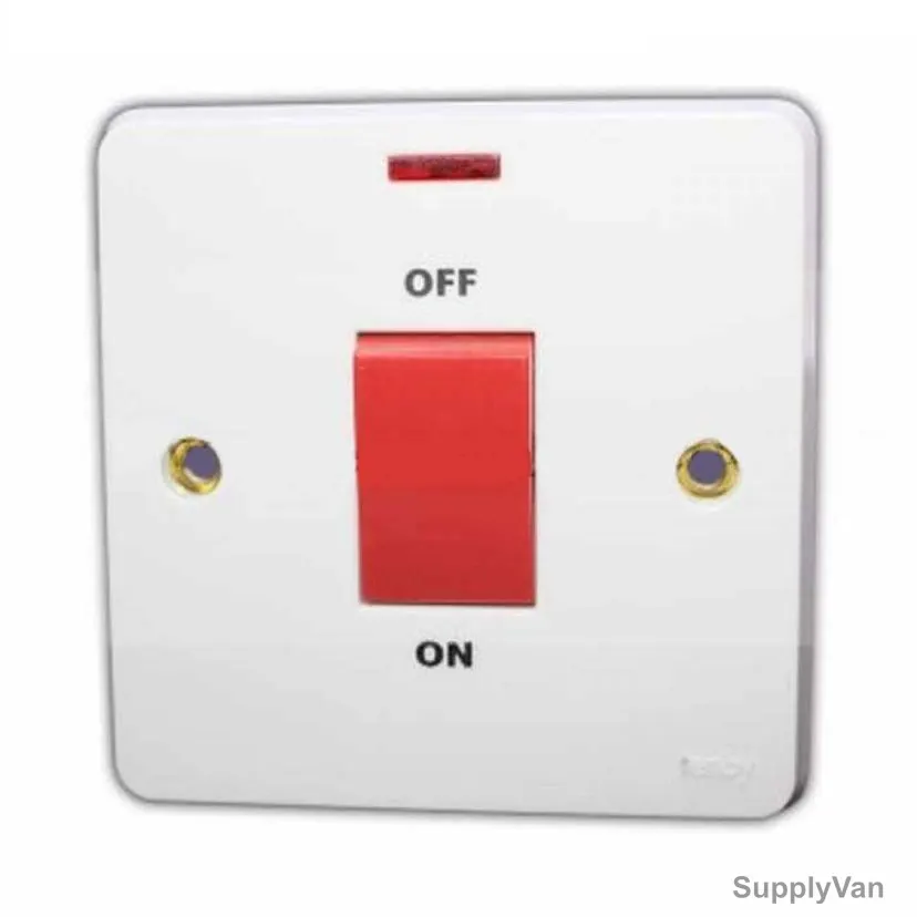 Tenby DP Switch, 7767, w/ Power Indicator, 45A, 250VAC