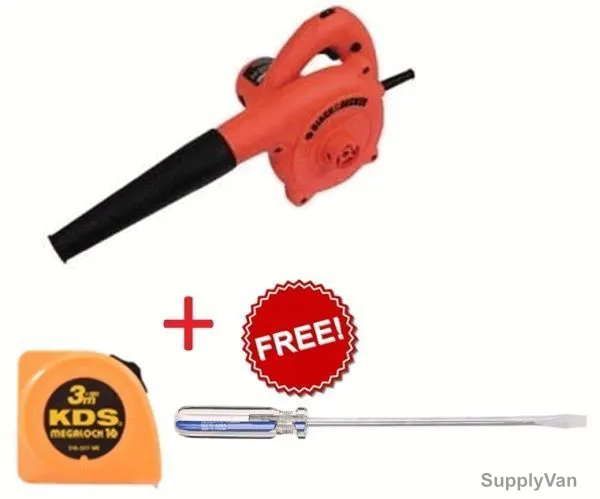 Black and Decker Leaf Blower KTX5000-B5 With Free 3Mtrs Tape and Screwdriver