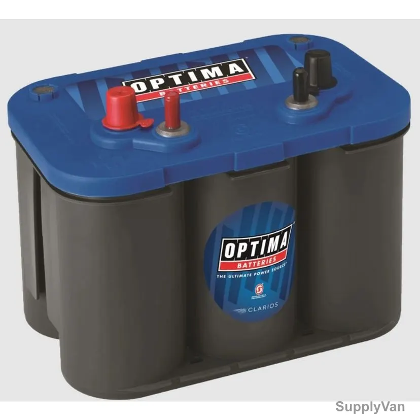Optima BlueTop Spiralcell AGM Starter Battery, BT-SLI-4-2, 12V, 50Ah, 815A