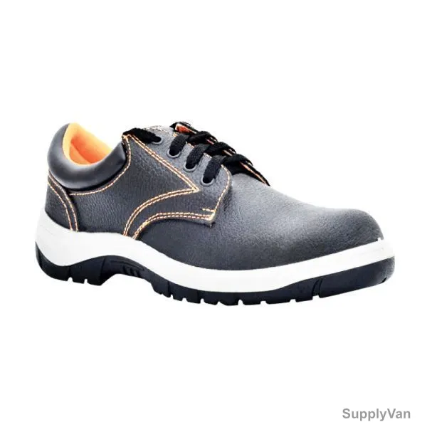 Vaultex Steel Toe Safety Shoe, VH2H, Size39, Black, Low Ankle