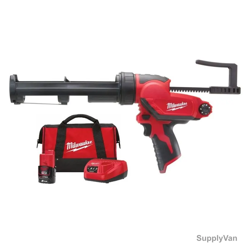 Milwaukee Sub Compact Caulk Gun With Cartridge Holder, M12-PCG-310C-201B, 310ML — image 1