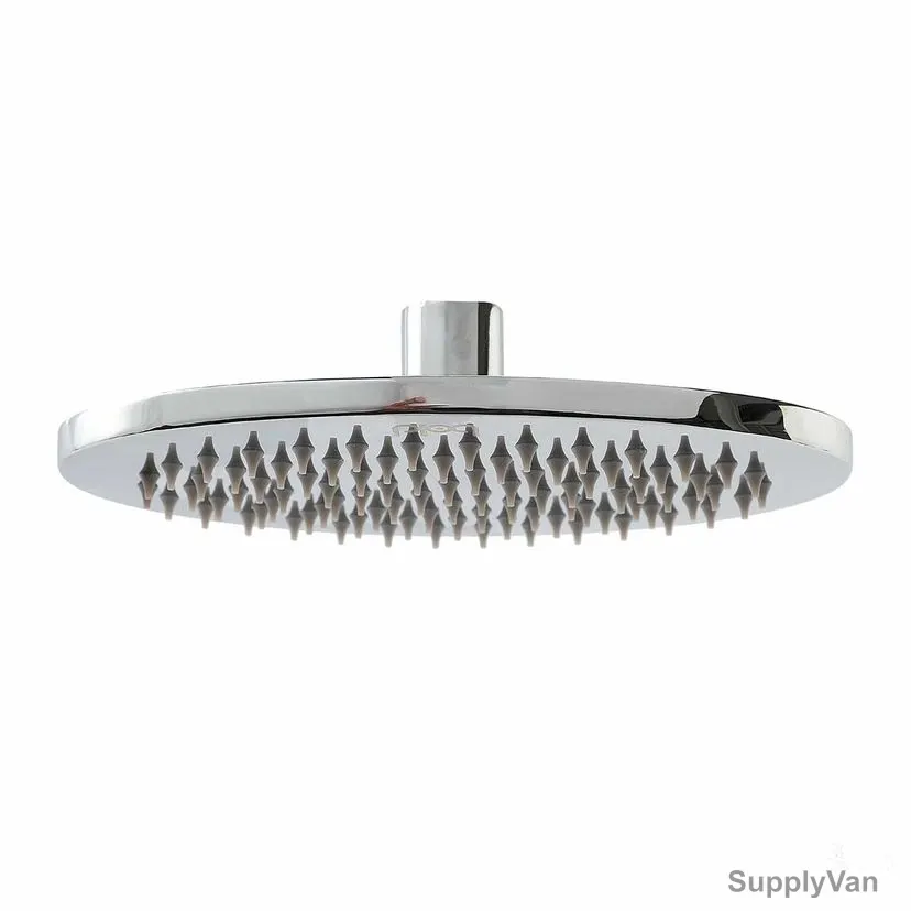 Bold Zumo Oval Shower Head With Sharp Nozzles, TECSHD1706701, Brass, 10MM Thk, 228MM Width x 305MM Length, Silver — image 1