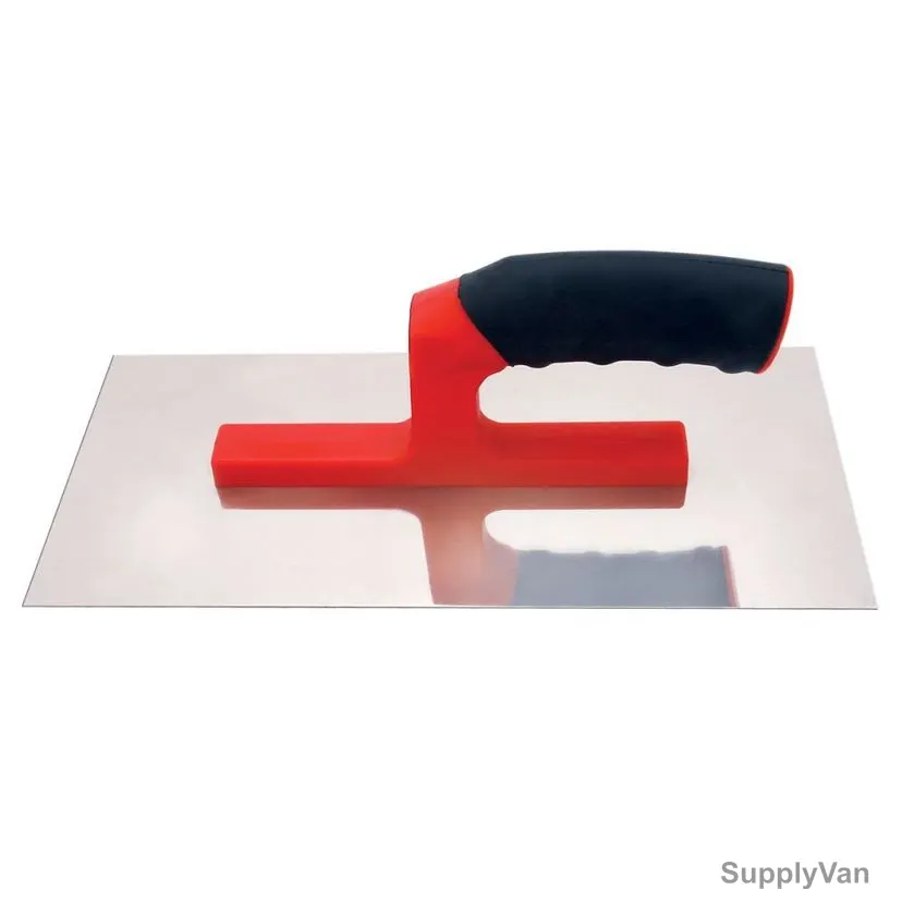 Beorol Plastering Trowel, GRPG, Rubber/Stainless Steel, 0.7MM Thk, 130MM Width x 280MM Length