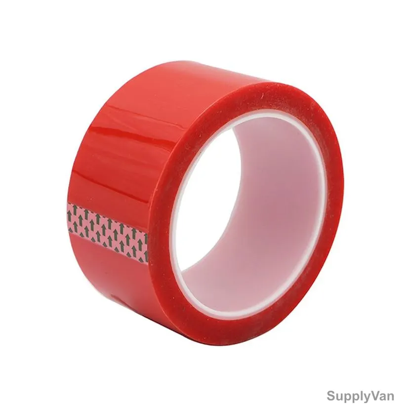 High Temperature Masking Tape, 48MM x 66 Mtrs, PET, Red — image 1