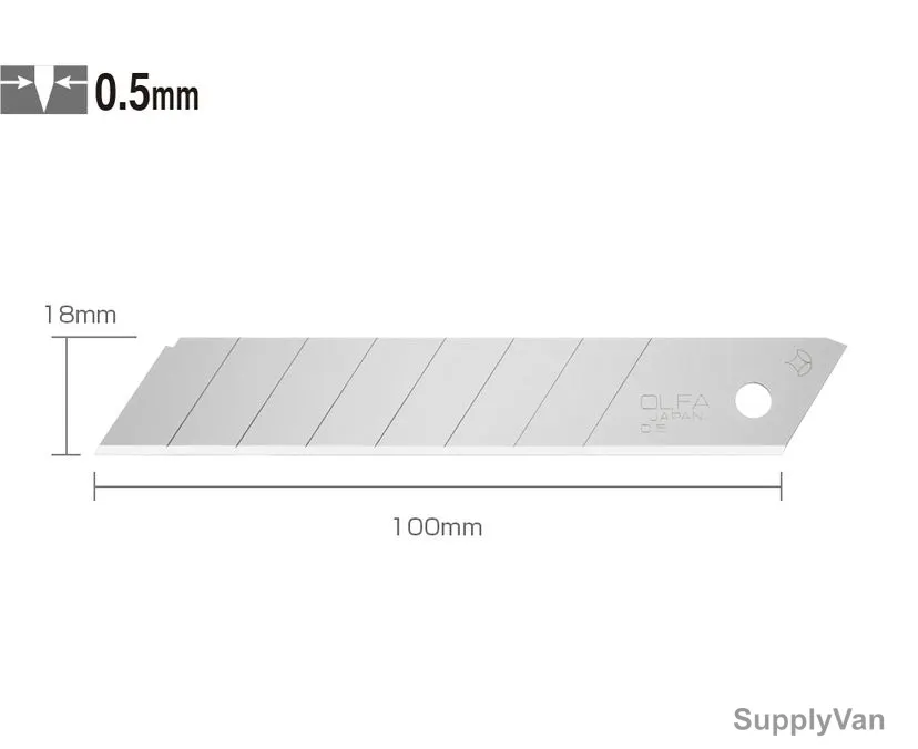 Olfa Heavy-Duty Blade Set, OL-LB-10, 100MM Length