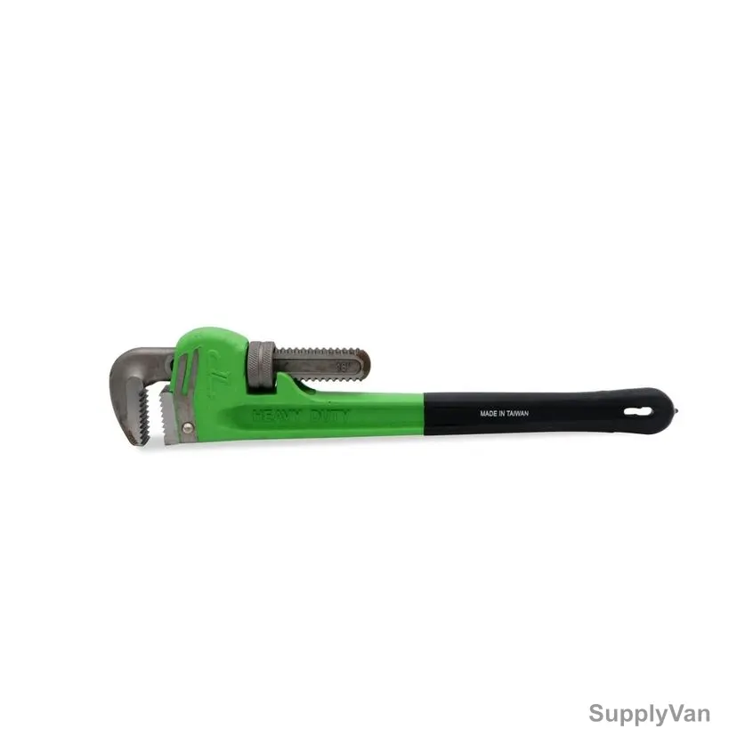 Perfect Tools Heavy Duty Pipe Wrench, MC217-PIP10I, 10 Inch, Green — image 1