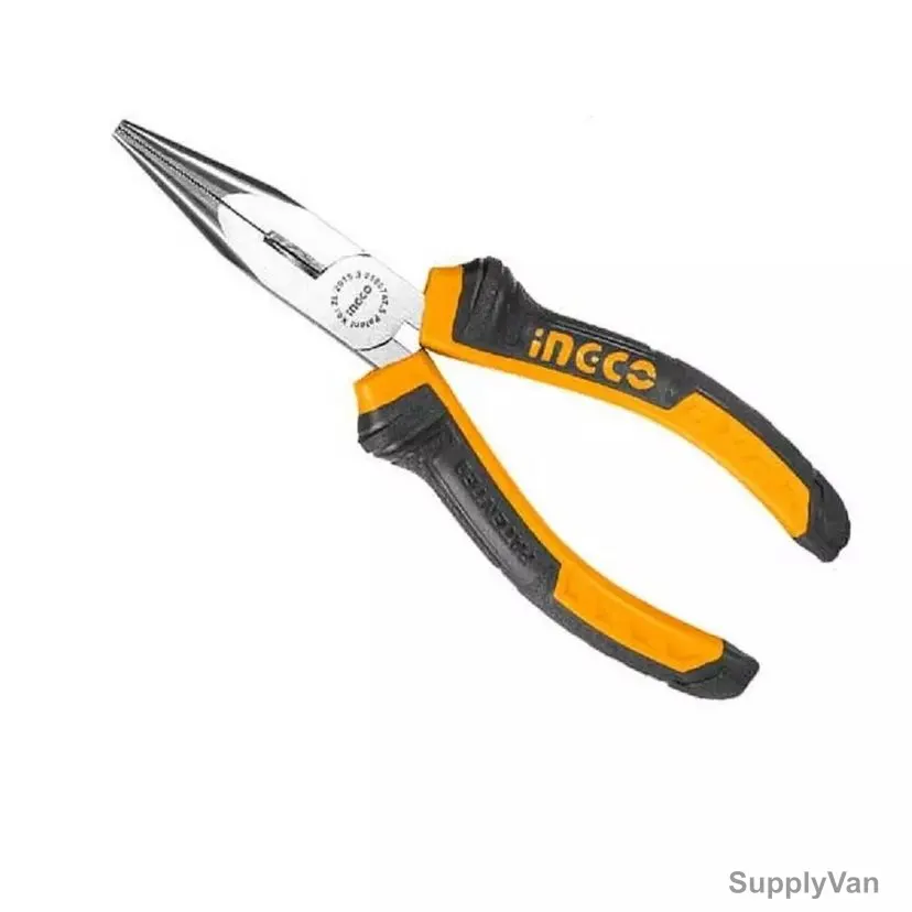 Ingco Long Nose Plier, HLNP08168, Carbon Steel, 160MM Length — image 1