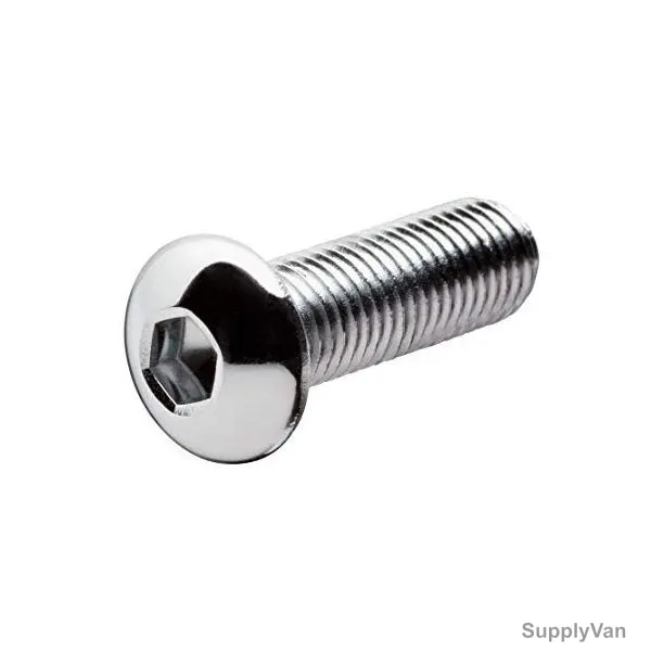 Extrusion Button Head Bolt, Stainless Steel, M8 x 35MM, PK50
