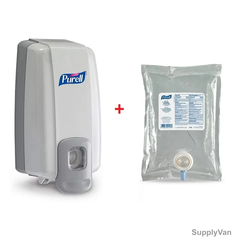 Purell Space Saver Hand Sanitizer Dispenser With 1 Ltr Advanced Gel Combo, 2120+2156-Set — image 1