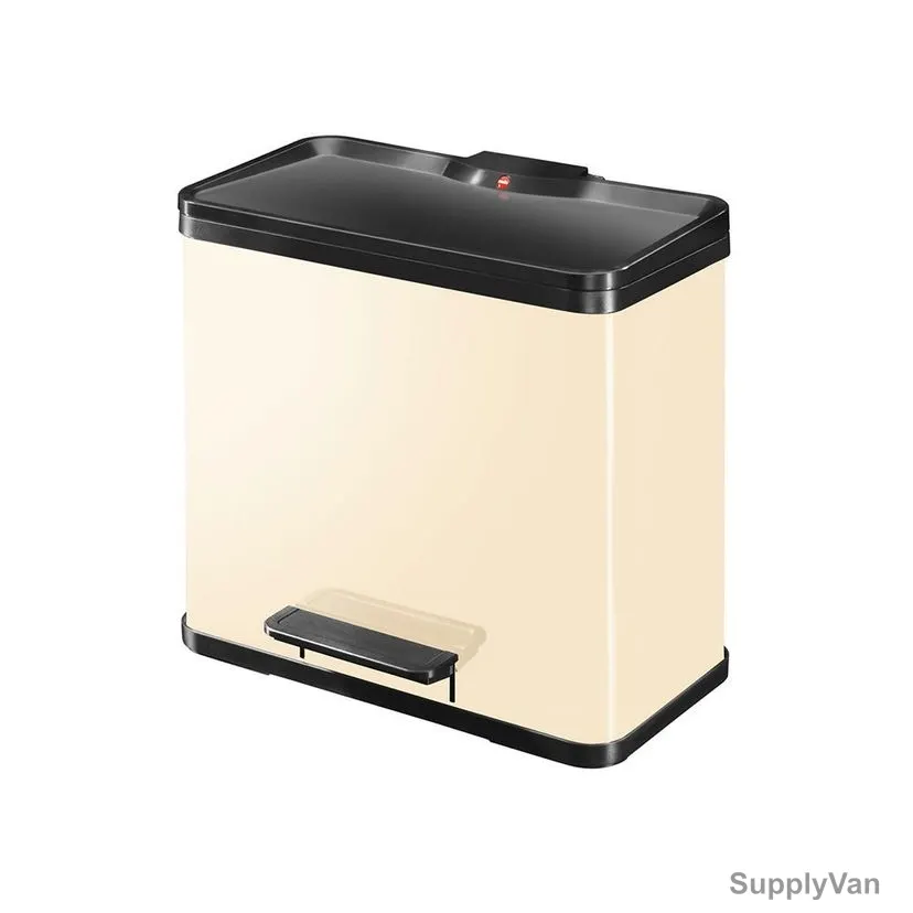 Hailo Pedal Waste Bin, HLO-0633-250, Oko Trio Plus L, 27 Litres, Vanilla