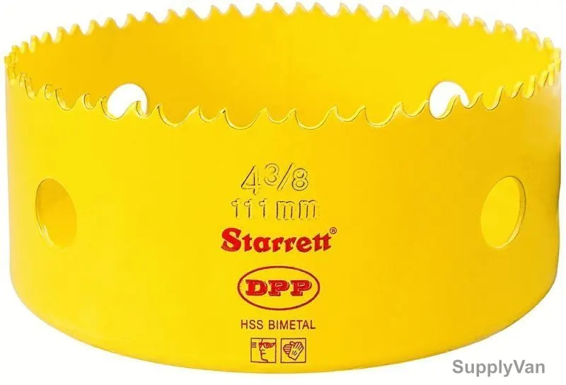 Starrett Dual Pitch Professional Hole Saw, DH0438, 111mm