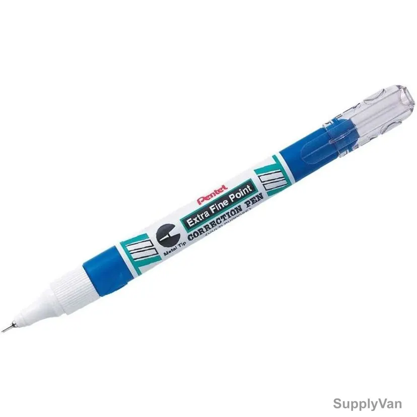 Pentel Xtra Fine Correction Pen, PE-ZL72-W-01, 4.2ML, Blue