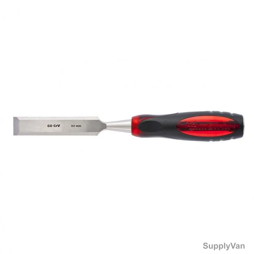 Mtx Tiger's Eye Chisel With Rubberized Plastic Handle, 245169, 22MM