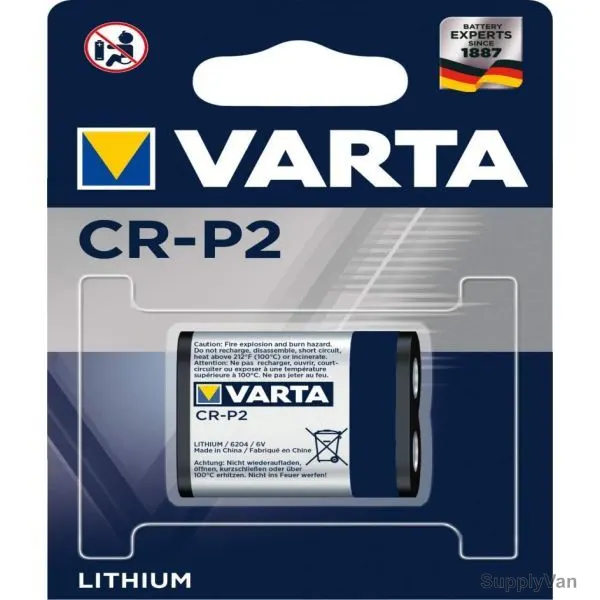 Varta Lithium Battery, CRP2, 6V — image 1