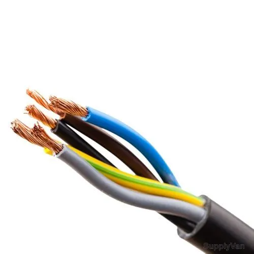 Topex Flexible Five Core Cable, H07RN-F, Xtrem, Rubber, 1.5MM x 100 Mtrs, Black — image 1
