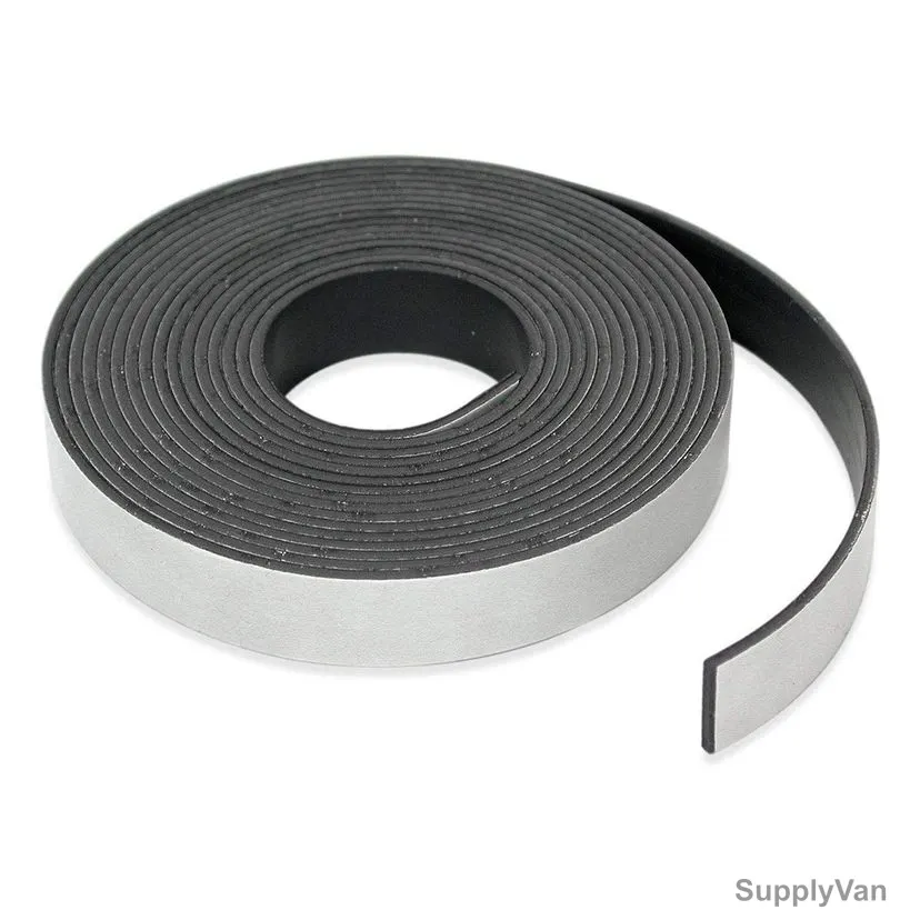NicoleCrafts Magnetic Adhesive Tape, 0.5 Inch Width x 25 Feet Length, Black — image 1