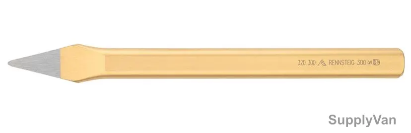 Rennsteig Crosscut Chisel, 320-200-0, 200MM Length, 8MM Tip, PK2