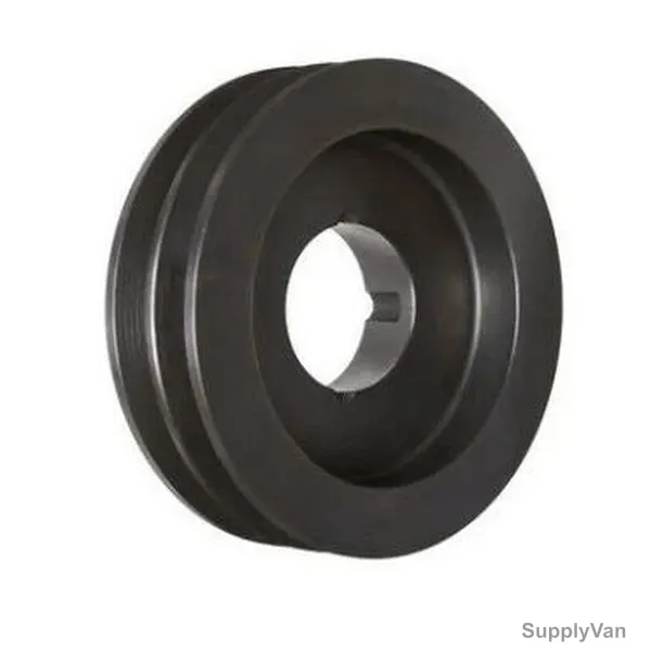 SPB Type V-Belt Pulley, Cast Iron, 2 Slots, 42MM Shaft Dia, 180MM Outer Dia