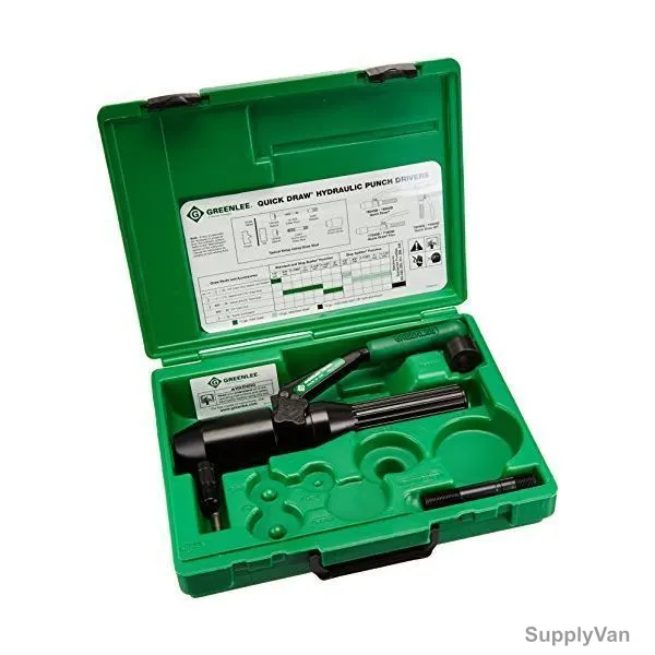 Greenlee Quick Draw Hydraulic Punch Driver and Kit, 7804-SB, 6PCS