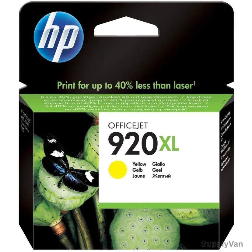 HP High Yield Original Ink Cartridge, CD974AA, 920XL, Yellow — image 1