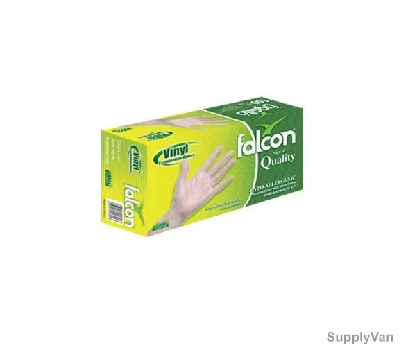 Falcon Vinyl Glove, THPPW036, M, Clear, 1000 Pcs/Pack