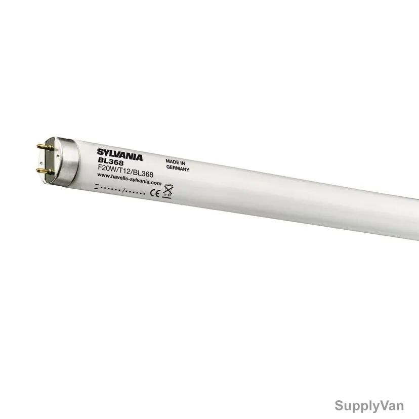 Sylvania Electric Fly Killer Linear Tube Light, BL368, 25W, T8, Frosted/Coated