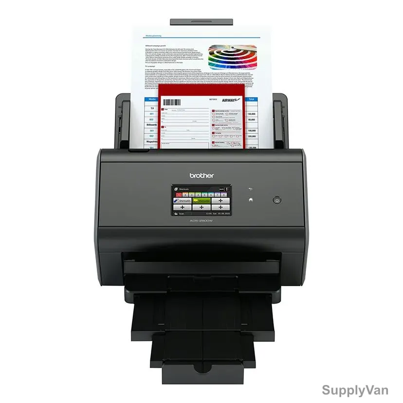 Brother Dual CIS Document Scanner, ADS-2800W, 600 x 600 DPI, 50 Sheets, 27W — image 1