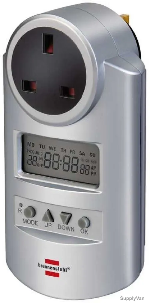 Brennenstuhl Digital Weekly Timer, 1507503, 220-250VAC