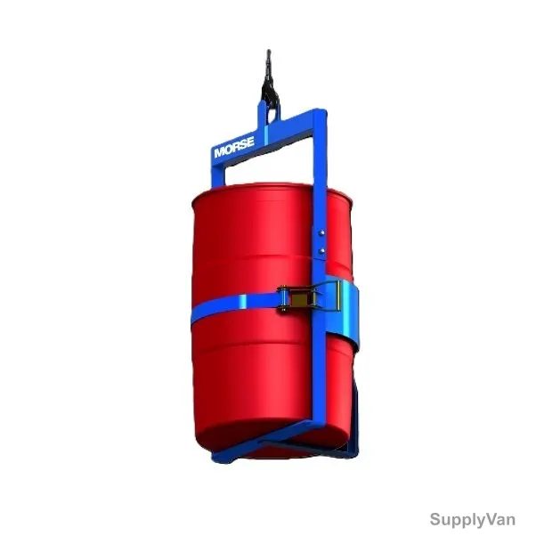 Morse Below Hook Drum Lifter With Web Strap, 86, Carbon Steel, 22-23.5 Inch Dia, 454 Kg Weight Capacity