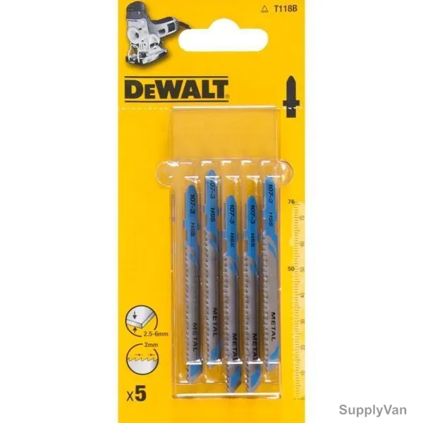 Dewalt Jigsaw Blade, DT2048-QZ, HCS, 116MM, PK5
