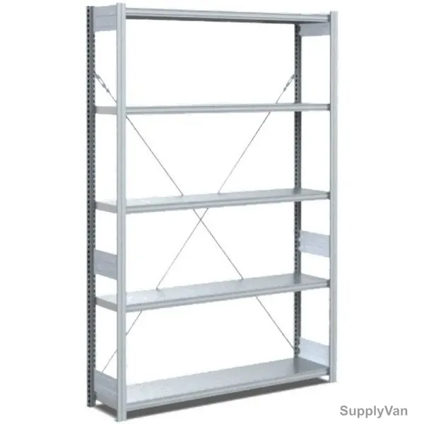 Bito Boltless Shelving With 5 Shelves, 10-17024, 2000 x 300MM, Galvanised — image 1