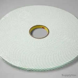 3M Double Coated Foam Tape, White, 0.75 Inch, 7Yds