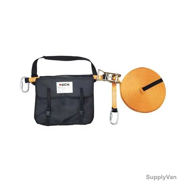 Jech Horizonal Anchor Line, JE902202, 100% Polyester, 30MM Width, 2 Mtrs Length, Orange