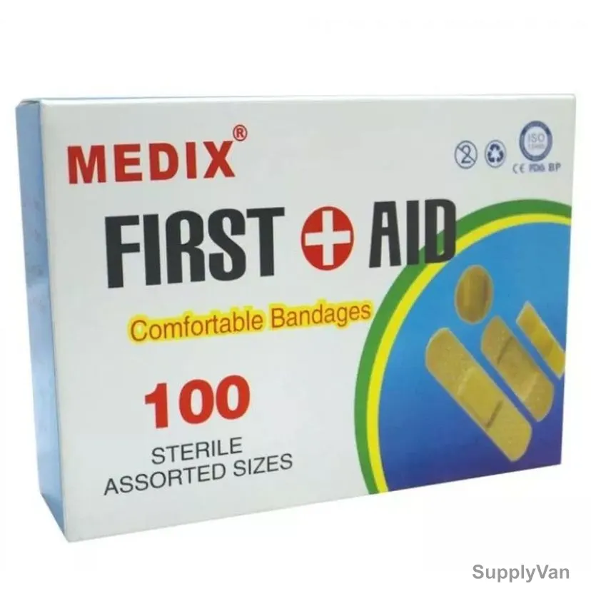 Medix First-Aid Bandage, 100 Pcs/Pack