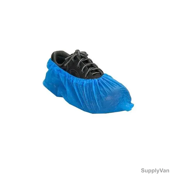 Workman Disposable Shoe Cover, WK-SC-PE, Standard Size, Blue, 50 Pcs/Pack — image 1
