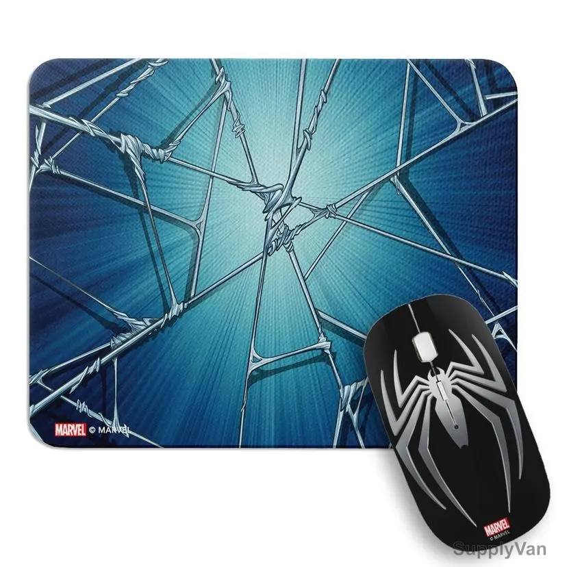 Wackylicious Spiderman Wireless Mouse With Mouse Pad, 1939-1231-613, Black/Blue, Combo Offer — image 1