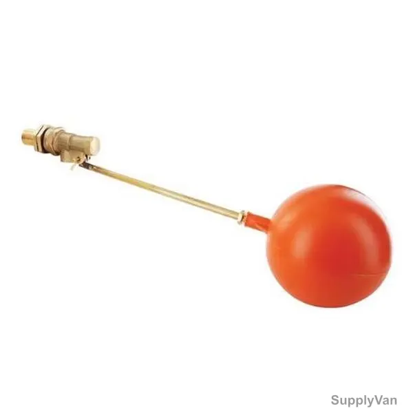 Pegler Brass Float Valve With 45CM Rod, 855, 1 Inch, Gold