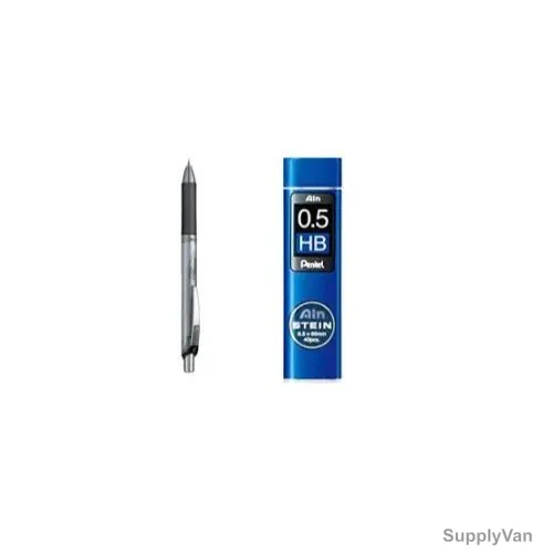 Pentel Mechanical Pencil With Lead, PEP-PACK-035, Energize, 0.5MM, Black, 2 Pcs/Set