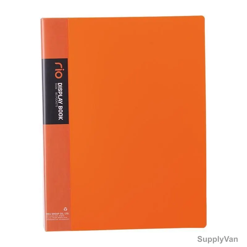 Deli Display File, E5036, 80 Pockets, Orange