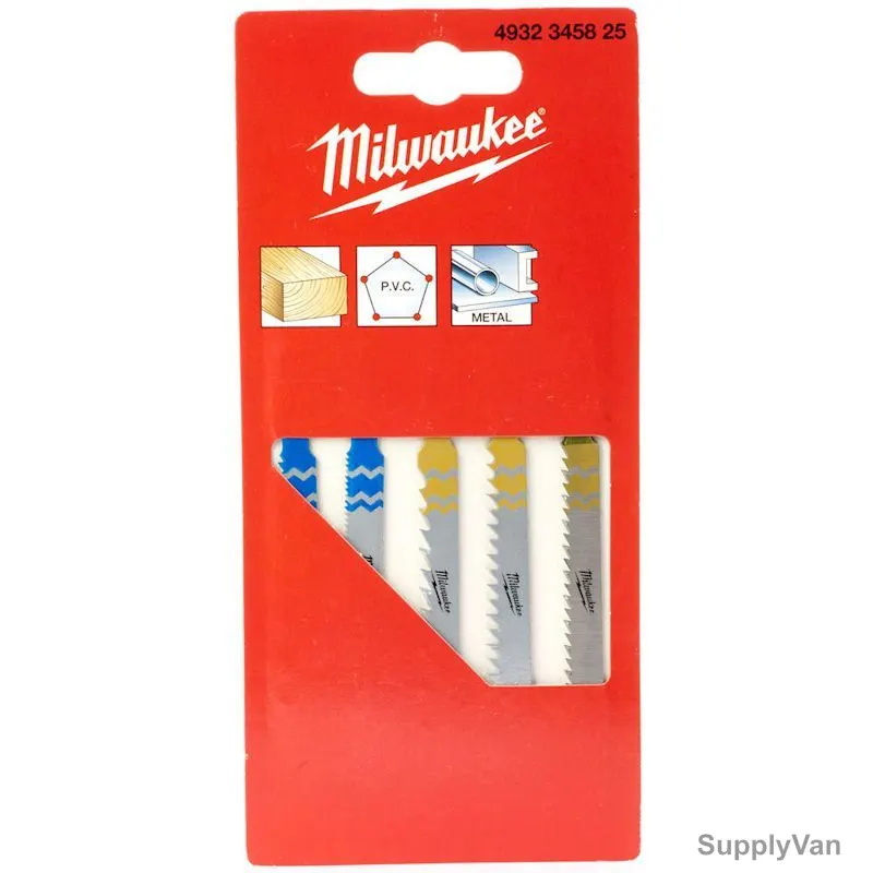 Milwaukee Jigsaw Blade Set, 4932345825, 5 Pcs/Set — image 1