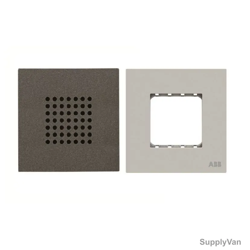 ABB Electronic Bell With Half/Double Rocker Frame, AMD24144-AN-plus-AMD5144-DU, Millenium, 2 Module, 1 Gang, 0.2A, 2 Pcs/Set — image 1